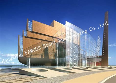 Aluminium Framed Double Layer Glass Curtain Wall Untuk Isolasi Panas