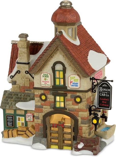 Co Department 56 Dicken S Village The Hansom Cab Gingerbread House Decorations Dickens