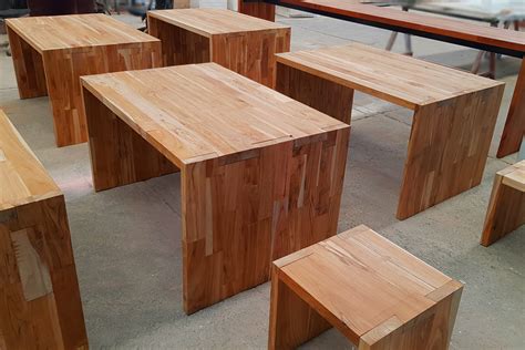 Muebles Para Restaurante Mesa De Madera Exterior De Teca Tzalám Y Parota Parotas