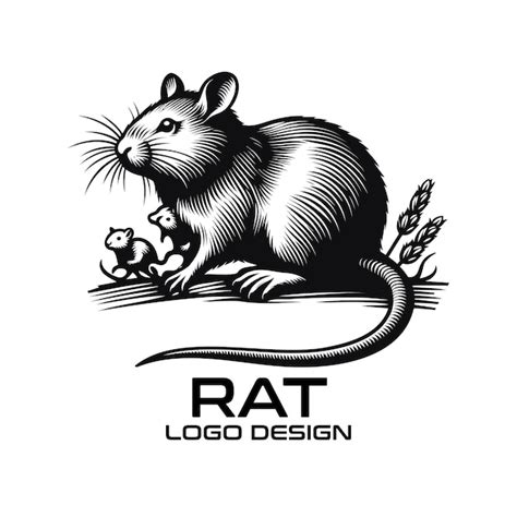 Premium Vector Rat Vector Logo Design