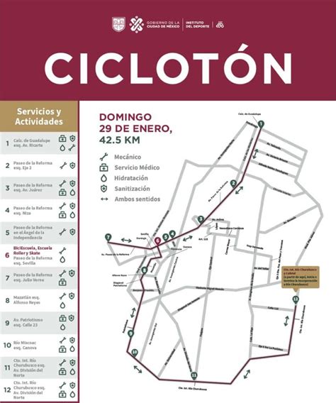 Ciclot N Cdmx Conoce La Ruta De Enero