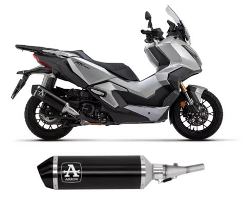 Pot D Echappement Arrow Urban Aluminium Noir Honda Adv