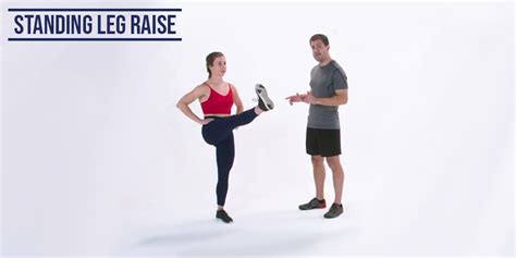 How To Do A Standing Leg Raise Exercise Bodi