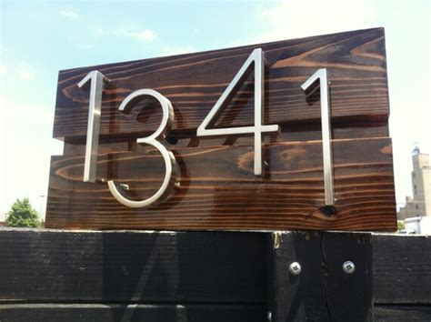 Mid Century Modern Custom Address Sign By Daddyssimplesigns