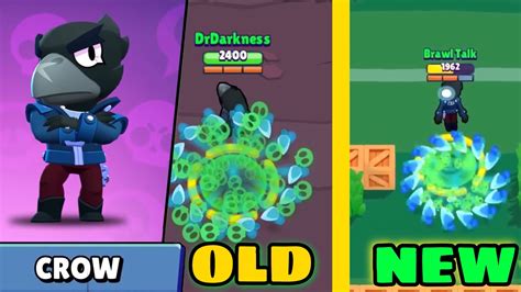 Crow Remodel Old Vs New White Crow Skin Brawl Stars Youtube