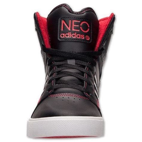 Neo Adidas Bbneo Hi Top Mens Athletic Shoes Black Red Size 8 5 10 Nib Mens Athletic Shoes