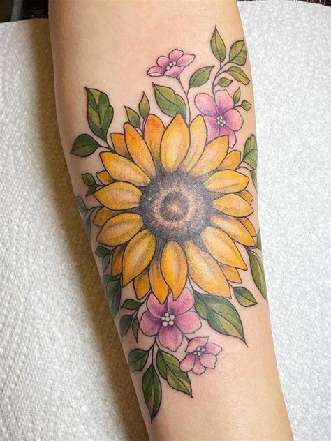 100 Amazing Sunflower Tattoos And Meaning The Trend Scout Sunflower