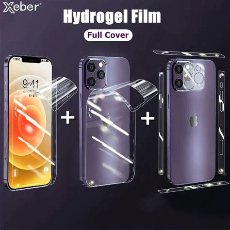 Full Body Hydrogel Film For Iphone Plus Pro Max Frame Front