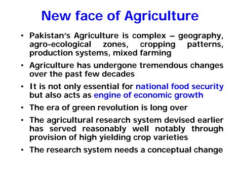 Agriculture Research And Extension In Pakistan Ppt