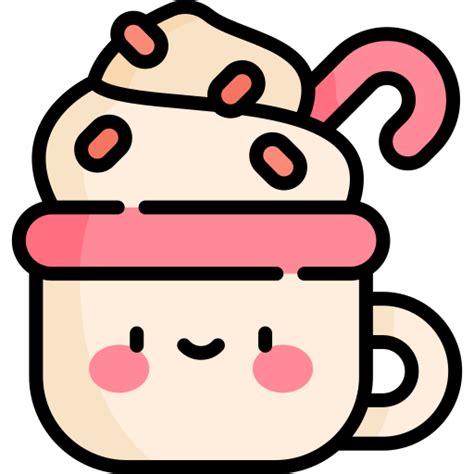 Hot Chocolate Kawaii Lineal Color Icon