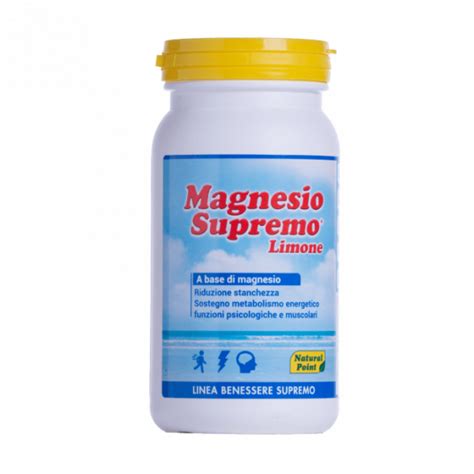 Magnesio Supremo Gr Limone Natural Point Naturalfito