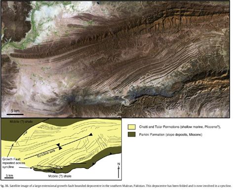 Interesting Sedimentary Basin Structures In Fold Thrust Belt Outcrop