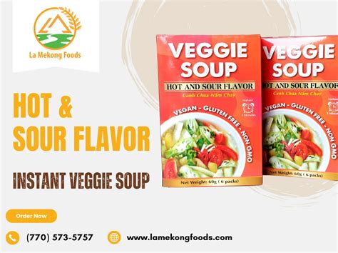 Hot Sour Flavor Instant Veggie Soup