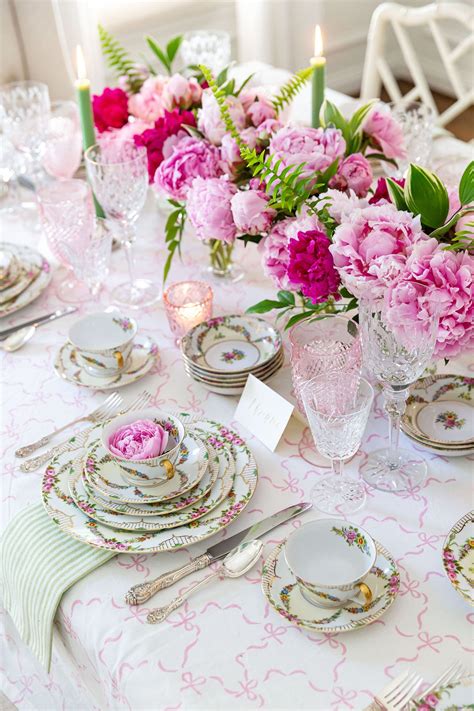 Garden Tea Party Table Settings