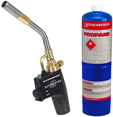 Rothenberger 35668 Superfire 2 Torch Set C W Propane Cylinder Amazon