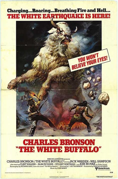 The White Buffalo Charles Bronson White Buffalo Movie Posters Vintage