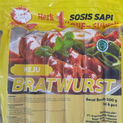 Jual One Suke Alana Bratwurst Keju Sosis 500 Gr Shopee Indonesia