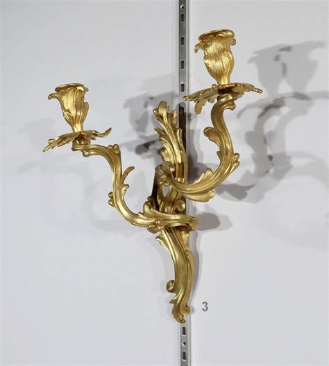 Proantic Quatre Appliques En Bronze Style Louis XV époque Napoléo