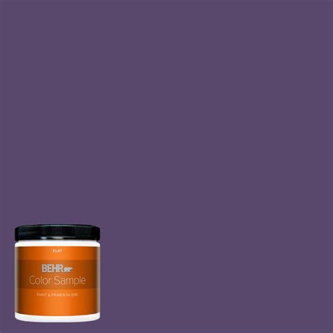 BEHR PREMIUM PLUS 8 Oz P570 7 Proper Purple Flat Interior Paint And