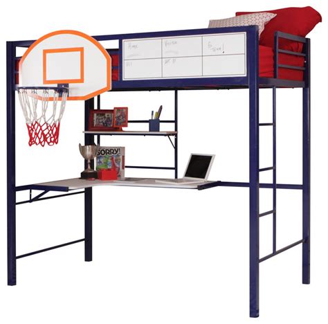 Shop Houzz Powell Hoops Basketball Bed Bunk Bed X Bb2002y41 Loft Beds