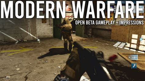 Modern Warfare Beta Gameplay Impressions YouTube