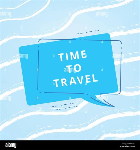 Time To Travel Card Vector Illustration Stock Vector Image Art Alamy