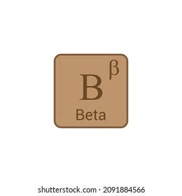 Greek Alphabet Beta Symbol Icon Vector Stock Vector (Royalty Free ...