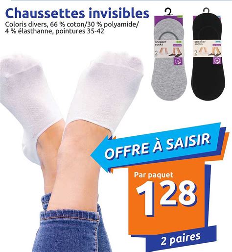 Promo Chaussettes Invisibles Chez Action Icatalogue Fr