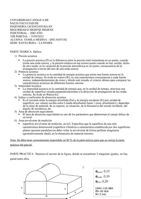 1er parcial turno mañana higiene SEAD UNIVERSIDAD CATOLICA DE SALTA