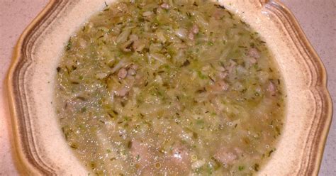 KITCHEN EXCURSIONS: Savoy Cabbage Soup with Sausage and Arborio Rice