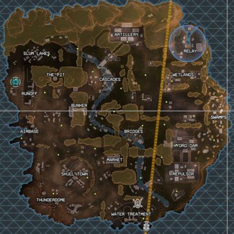 Apex Legends Map Loot Spots Hot Zones And Respawn Beacons Across Kings Canyon