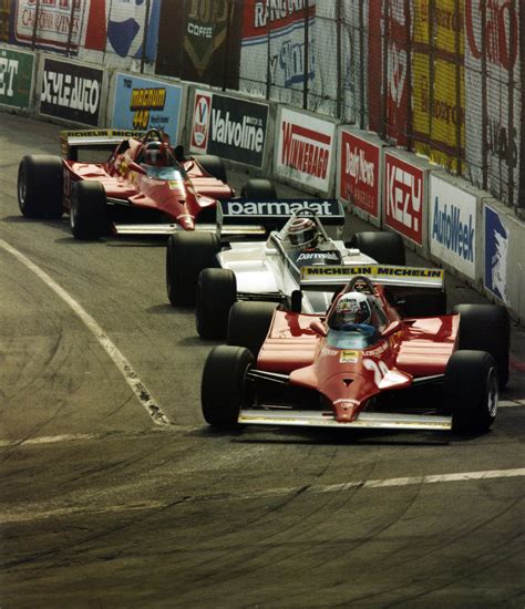 Didier Pironi Nelson Piquet Gilles Villeneuve Long Beach 1981