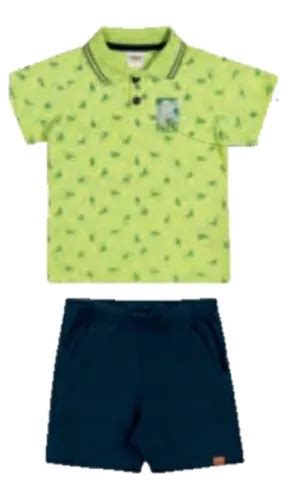 Conjunto Infantil Menino Estampado Dinossauro T Rex Elian