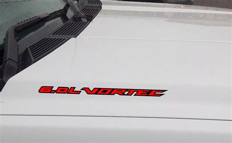 L Vortec Hood Vinyl Decal Sticker Chevrolet Silverado Gmc Sierra