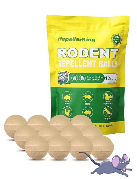 12 Pack Peppermint Oil Rodent Repellent Balls Mouse Rat Deterrent