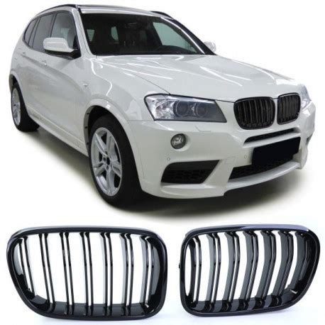 Sport grille double bar performance gloss fit for BMW X3 F25 10-14 ...