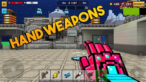 Pixel Gun 3d Hand Weapons [gameplay] Clan Siege Battle Youtube