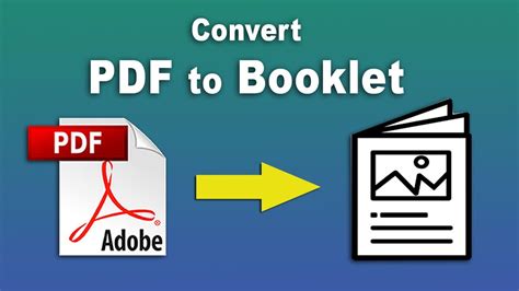 How To Convert Pdf To Booklet Format Using Adobe Acrobat Pro Dc Youtube