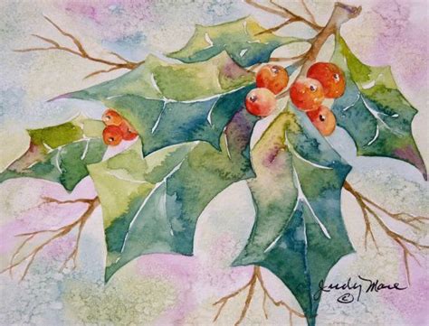 Pin By Bernadette Perkins On Watercolor Images Watercolor Christmas