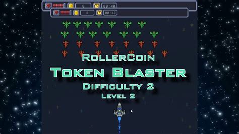 Playing Rollercoin Token Blaster Game Difficulty Level Youtube