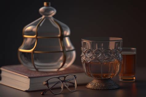 Premium Photo A Glass Jar And A Book Sit On A Table Next To A Book