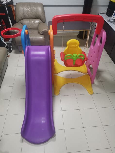 Indoor slide and swing set, Babies & Kids, Infant Playtime on Carousell