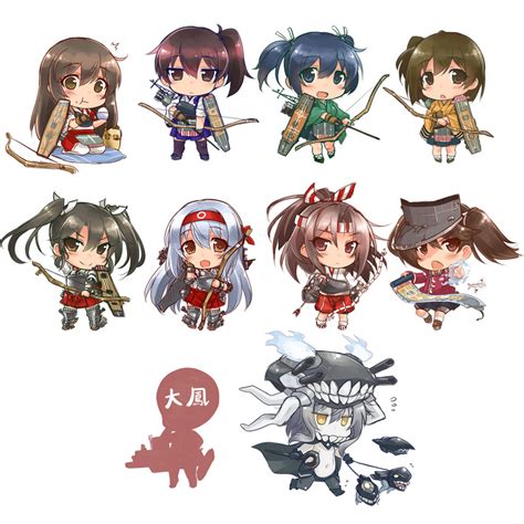 Kaga Akagi Zuikaku Ryuujou Shoukaku And 8 More Kantai Collection