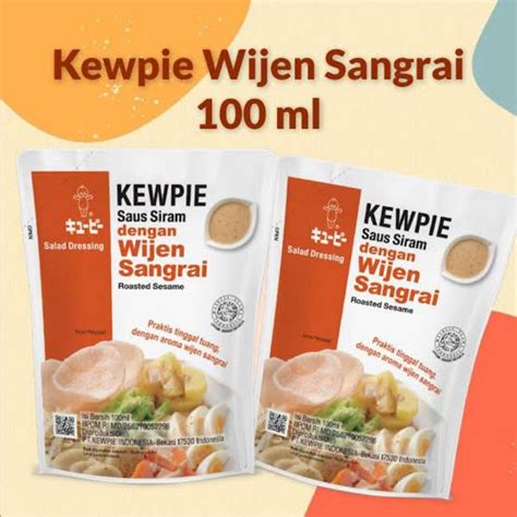 Jual Kewpie Saus Siram Wijen Sangrai Pouch 100ml Roasted Sesame Salad