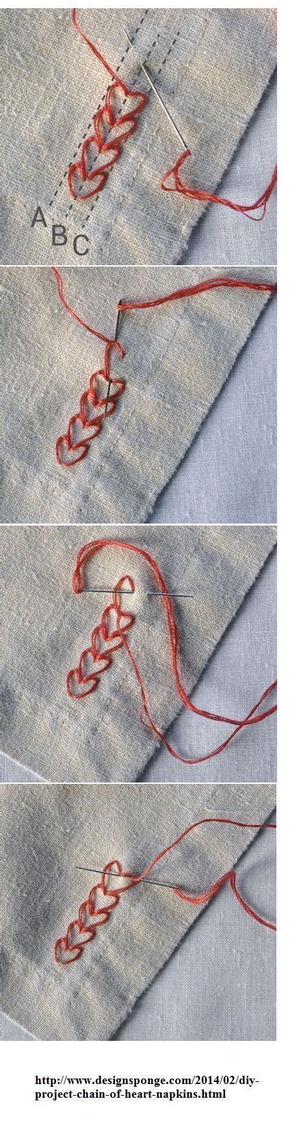 diy projects: Cool heart shaped embroidery stitch! How to embroider a ...