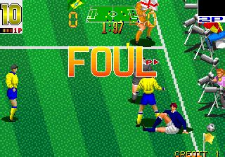 Screenshot Of Super Soccer Champ Arcade 1991 MobyGames