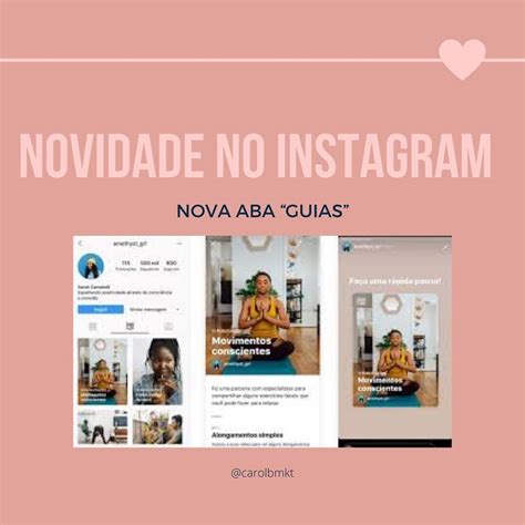 Novidades Chegando No Instagram O Novo Recurso “guias” Ajudar A