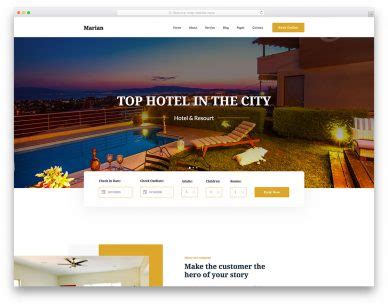 Top Free Hotel Website Templates To Attract Millennials Colorlib