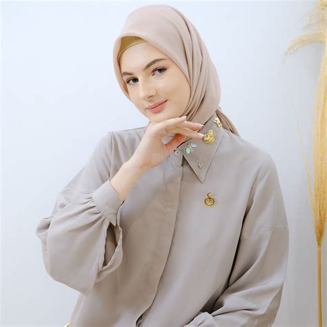 Jual Ansania Premium Karla Blouse Kemeja Lengan Balon Shopee