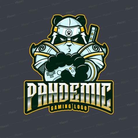 Download High Quality gamer logo panda Transparent PNG Images - Art ...